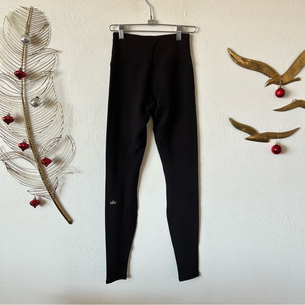 Alo High Waist Micro Waffle Lowkey Legging Womens